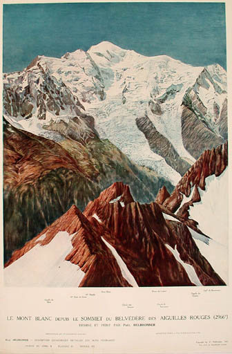 Le Mont-Blanc depuis les Aiguilles Rouges - 65 ko